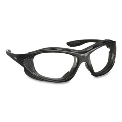 Uvex Honeywell UVEX Seismic Black Frame Clear Lens HYDROSHIELD Anti-Fog Coating S0600HS