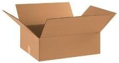 Flat Corrugated Boxes, 17 x 14 x 5 - 25 EACH PER BUNDLE [PRICE is per BUNDLE]