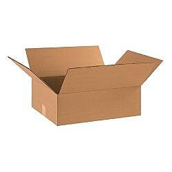 Flat Corrugated Boxes, 17 x 14 x 5 - 25 EACH PER BUNDLE [PRICE is per BUNDLE]