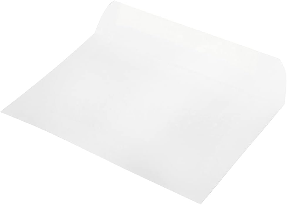 JAM Paper Window Booklet Envelopes - White - Gummed Closure - Single Window
