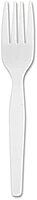 Genuine Joe Heavyweight White Plastic Forks (Pack of 100)