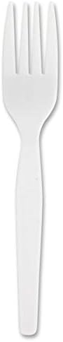 Genuine Joe Heavyweight White Plastic Forks (Pack of 100)