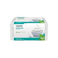 Highmark 100% Recycled Paper Napkins, Chlorine-Free, 12 x 12 in, White, Pack of 500