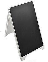 Azar Displays 300252 19.75" W x 34.65" H Dual Sided Chalkboard Sign Board