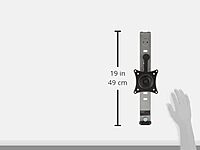 StarTech.com Cubicle Monitor Mount - Cubicle Wall Single Monitor Hanger - Up to 34' VESA Mount Display