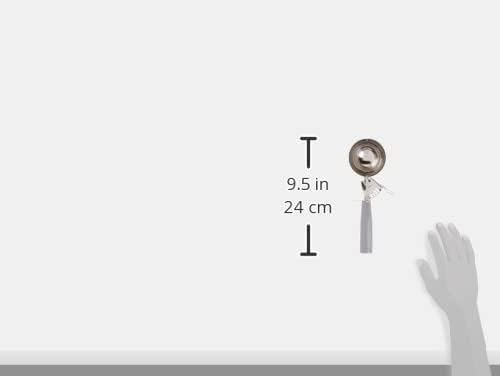 Winco ICD Stainless Steel Ice Cream Disher with Spring Release, Size 8, 4 oz Capacity, Gray