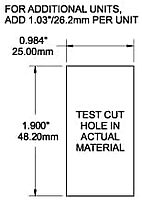 BLUE SEA SYSTEMS Contura Switch Mounting Panel