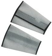 Stanco 703-CMW7VC-M 7 in. Medium Cane Mesh Sleeves Long Cloth Hook and Eye Closure - White