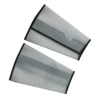 Stanco 703-CMW7VC-M 7 in. Medium Cane Mesh Sleeves Long Cloth Hook and Eye Closure - White