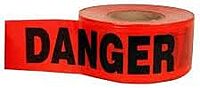 Keson SB3102R21 DANGER DANGER DANGER (3 IN X 1000 FT RED POLY) STANDARD BARRICADE TAPE case of 8