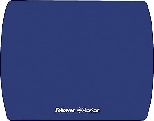 Fellowes Microban Ultra Thin Mouse Pad - Blue - 7in x 9in x 0.1in Dimension - Blue