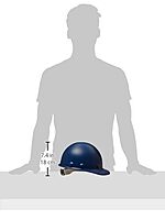 Fibre-Metal by Honeywell P2A Hard Hat with 8-Point Ratchet Suspension, Injection Molded Fiberglass, Blue (P2HNRW71A000)