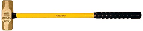 Ampco Safety Tools H-73FG Sledge Hammer, Non-Sparking, Non-Magnetic, Corrosion Resistant, 15 lb, 33" OAL