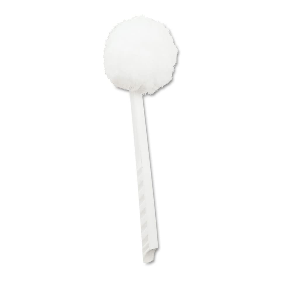 Boardwalk 00160 Deluxe Bowl Mop, 10" Handle, 2" dia. Head, Plastic, White (Case of 25)