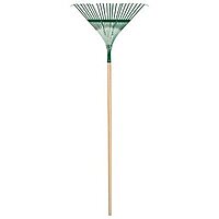 Union Tools 20" Poly Steel Leaf Rake with 48" Wood Handle