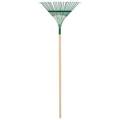 Union Tools 20" Poly Steel Leaf Rake with 48" Wood Handle