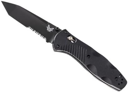 Benchmade - Barrage 583 Tactical Knife, Serrated Tanto Blade with Black Handle (583SBK)