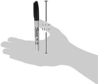 Sharpie Permanent Markers, Fine Tip, Black, 12 Count - For Classroom, Office, & Home, Quick Drying, Fade Resistant, For Wood, Plastic, Paper, Metal, And More, Ideal for Posters, Drawing, Coloring