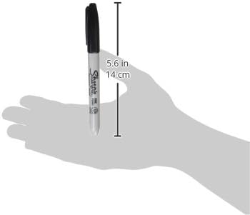 Sharpie Permanent Markers, Fine Tip, Black, 12 Count - For Classroom, Office, & Home, Quick Drying, Fade Resistant, For Wood