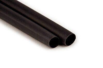 Shrink Tubing,6 in,Blk,1.1 in ID,PK25