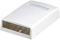 Panduit CBX4WH-AY 4-Port Surface Mounting Box for LD3/LDPH3/LD5/LDPH5, White