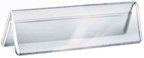 Azar Displays Acrylic Two-Sided Nameplates (Pack of 10)