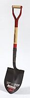 Razor-Back 43205 Round Point Shovel with Wood Handle and Steel D-Grip