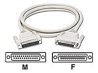 C2G 02655 DB25 M/F Serial RS232 Extension Cable, Beige (6 Feet, 1.82 Meters)