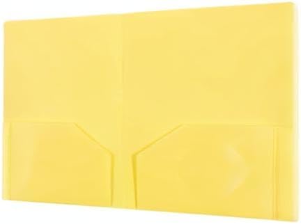 JAM Paper Heavy-Duty 2-Pocket Plastic Presentation Folders - Letter Size