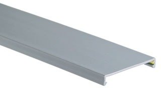 Panduit Panduct C2LG6 Type C Duct Cover, 6 ft L x 2.29 in W x 0.35 in H, PVC, Light Gray