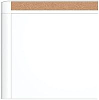 U Brands PinIt Combination Dry Erase Board with White Frame, Office Supplies, Includes Marker and Magnet, 16” x 20”