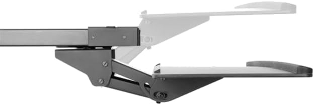 StarTech.com Under Desk-Mount Keyboard Tray - 26.4” Wide - Adjustable - Ergonomic Slide-Out Keyboard Shelf with Tilt