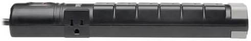 Tripp Lite 8 Outlet Surge Protector Power Strip, 6ft Cord Right Angle Plug, Tel/Modem, & $150K INSURANCE (TLP806TEL)