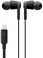 Belkin SOUNDFORM Wired Earbuds with Lightning Connector - Stereo - Black