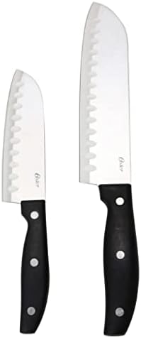 Oster Granger 2-Piece Stainless-Steel Santoku Knife Set