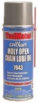 Aervoe Moly Oil Open Chain Lube, 16 oz Aerosol Can - 7043