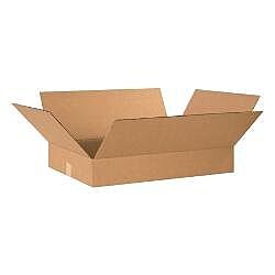 Flat Corrugated Boxes, 24 x 20 x 4 - 20 EACH PER BUNDLE [PRICE is per BUNDLE]