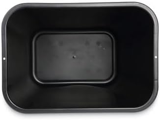 Boardwalk Soft-Sided Rectangular Prism Plastic Wastebasket, 28 Qt, 15inH x 11inW x 14 3/8inD, Black