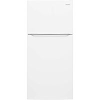 Frigidaire FFTR2045V 30 Inch Wide 20 Cu. Ft. Top Freezer Refrigerator with Crisper Bins and LED Lights - White