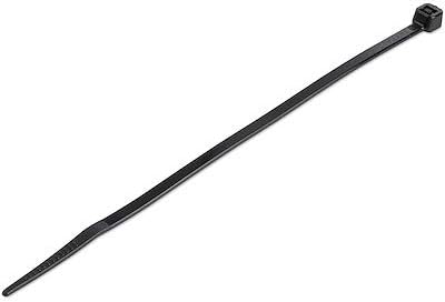StarTech.com 100 Pack 6in Cable Ties - Black Medium Nylon/Plastic Zip Ties Adjustable Network Cable Wraps UL TAA