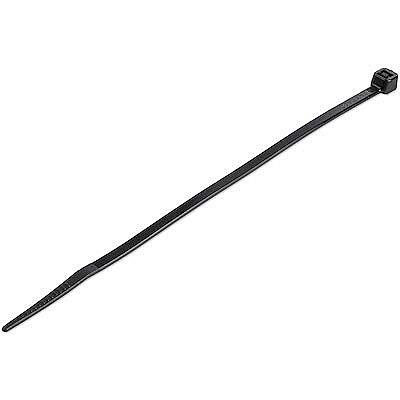 StarTech.com 100 Pack 6in Cable Ties - Black Medium Nylon/Plastic Zip Ties Adjustable Network Cable Wraps UL TAA