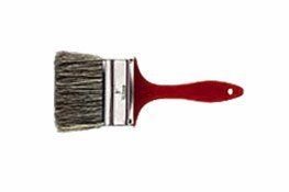 RUBBERSET 4" Chip Paint Brush - Natural Hog Bristle, Gray