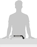 Scotty #140 Kayak/SUP Transducer Mounting Arm, Slip Disks Included, Fits All Scotty Post Mounts,Black