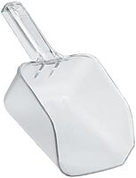 Rubbermaid Commercial Products Bouncer Ice Scoop 32 Ounce Clear for Ingredient Bins or Freezer Small Plastic 32-Ounce