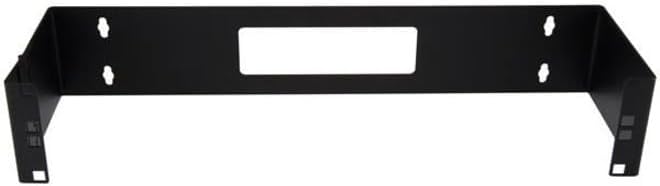 StarTech.com 2U Hinged Wall Mount Patch Panel Bracket - 6 inch Deep - 19" Patch Panel Swing Rack for Shallow Network