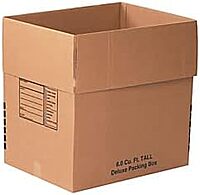 Office Depot® - Packing Boxes - Deluxe Moving Boxes - 6.0 CU.ft Flat Deluxe Packing - 24" x 18" x 24" - Kraft - PK of 10