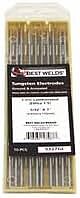 Best Welds 1/16 x 7in 1.5% Lanthanated Tungsten Electrodes - 10/Pack