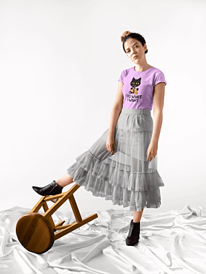 I Do What I Want Black Cat T-Shirt – Funny Cat Attitude Graphic Tee