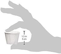 Solo Cup Treated Paper Souffle Portion Cups, 1 Oz, White, 20 Bags of 250 Cups, Case Of 5,000 Cups