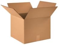 Corrugated Shipping Boxes, 16"L x 16"W x 12"D